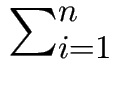 $ \sum_{{i=1}}^{n}$